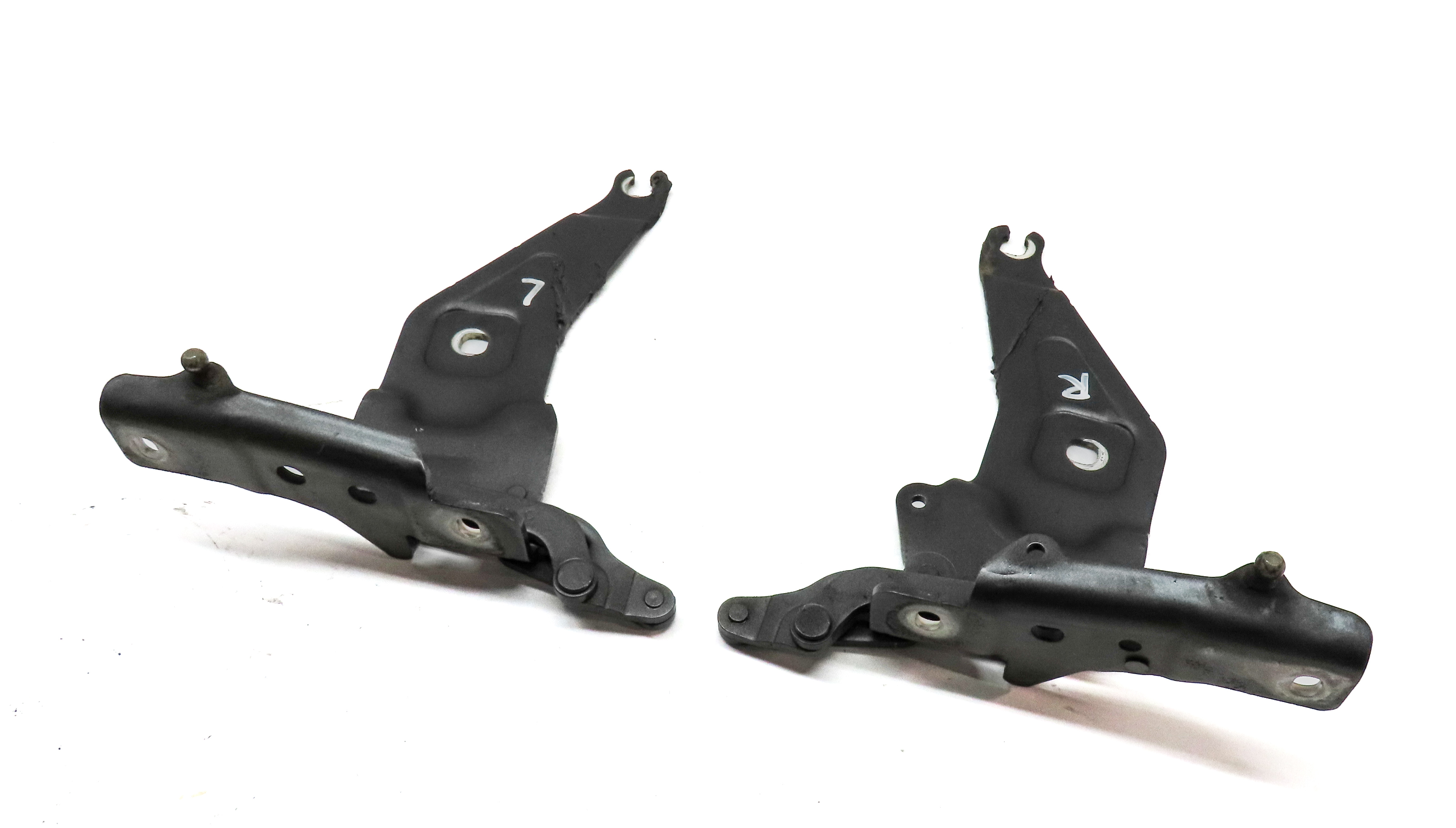 2007-2014 BMW X5 X6 X6M (E70 E71) FRONT HOOD LID HINGE SET/2 (Grey) — exact item pictured